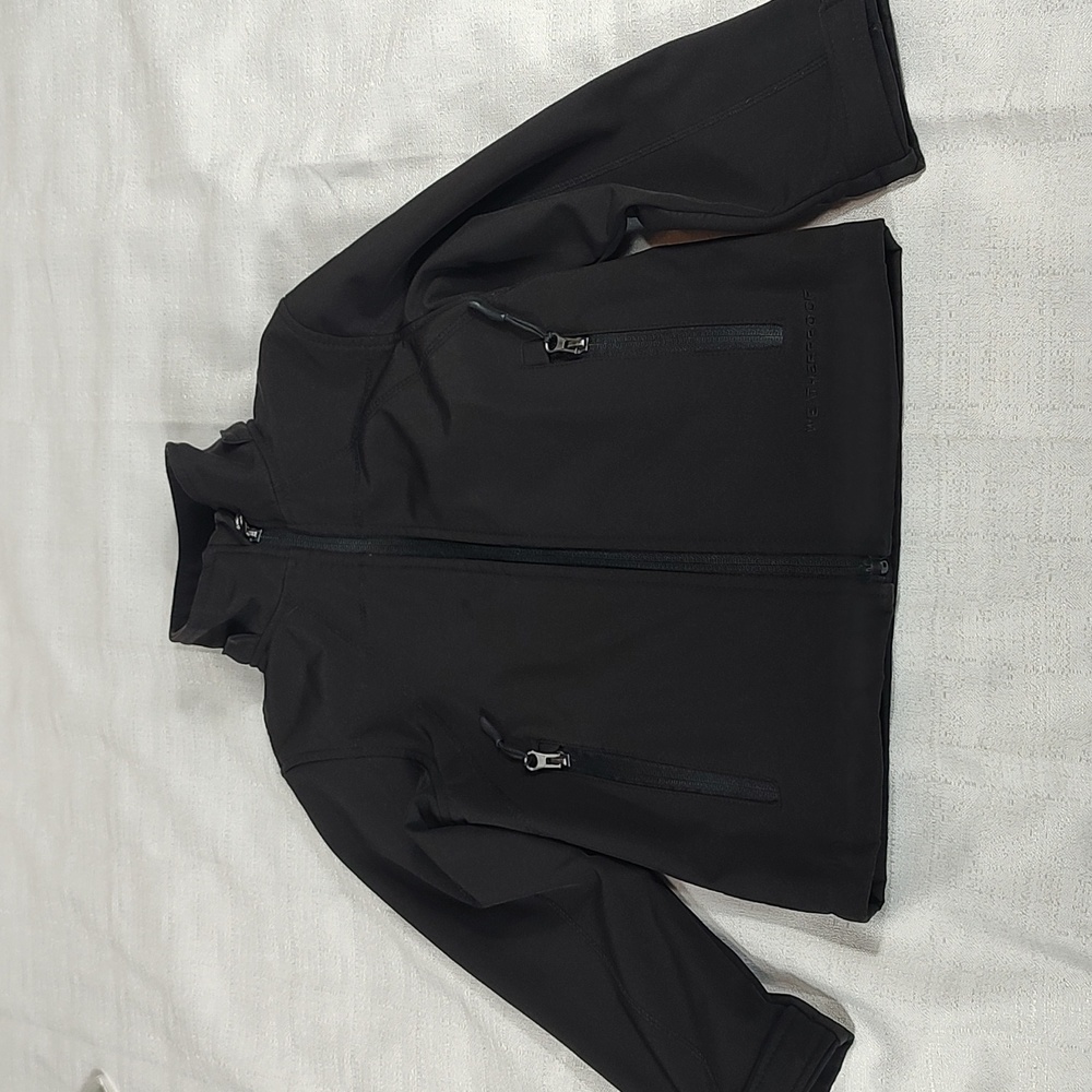 Weatherproof Black Winter Fall Jacket Soft Shell Polyester Children Size 5/6
